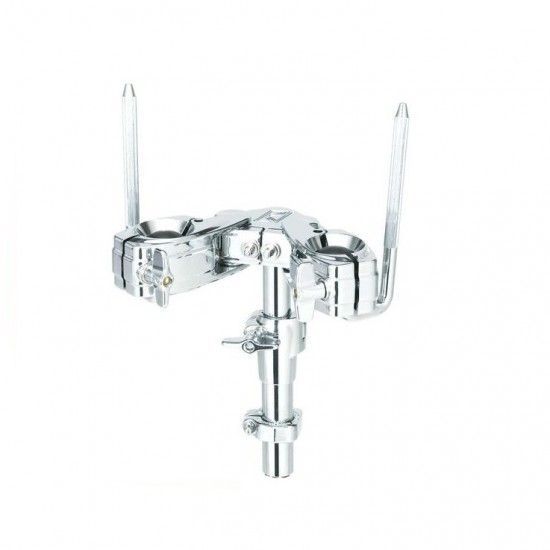 MTH1000 - support de tom double Starclassic pour embase de grosse caisse non percée - finition chrome