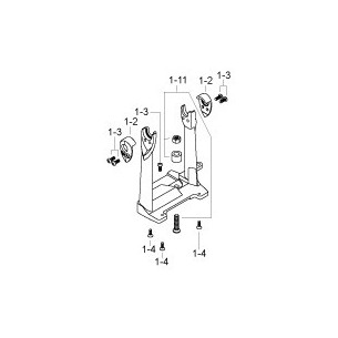 HP90FL - Structure pour pédale "slave" sur double Iron Cobra (prod.2011)