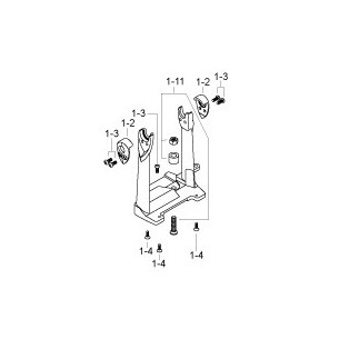 HP90FR - Structure pour pédale "slave" sur double Iron Cobra (prod.2011)