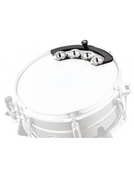 BBTA2-BK - Tambourin "backbeat" à poser sur caisse-claire de 13" à 14"