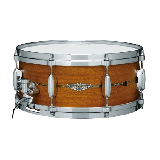 TLH146S-OMH - Caisse claire STAR Solid Maple 14"x6" - Oiled Natural Mahogany W/ Metal Insignia