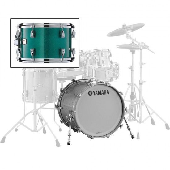 JAMB2214JGS - Grosse-caisse ABSOLUT MAPLE HYBRID 22''x14 JADE GREEN SPARKLE