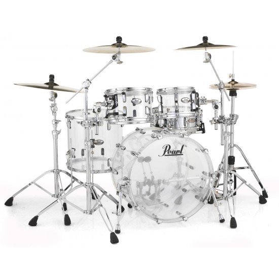 PEARL Crystal Beat acrylique 4 fûts Fusion 20" - Ultra Clear