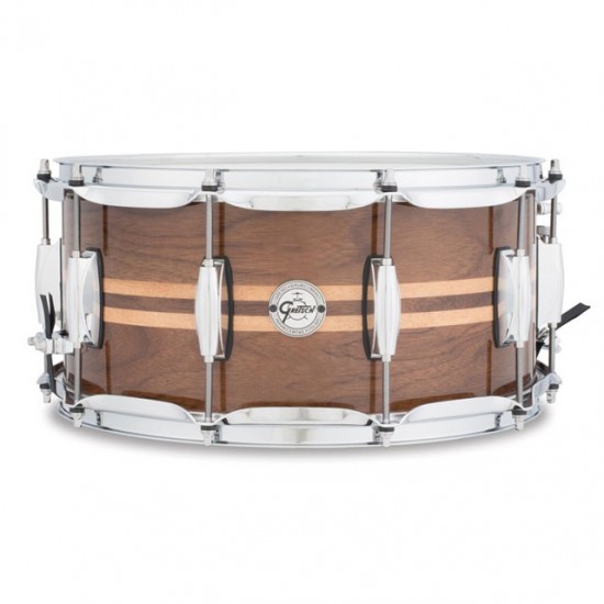 S1-6514W-MI - Caisse claire Silver Serie 14''x6,5 Noyer Gloss Natural Finish
