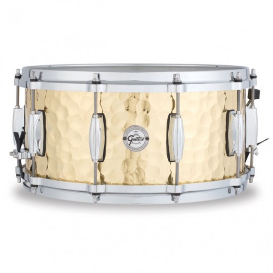 S1-6514-BRH - caisse claire Silver Serie 14" x 6,5", en Laiton martelé