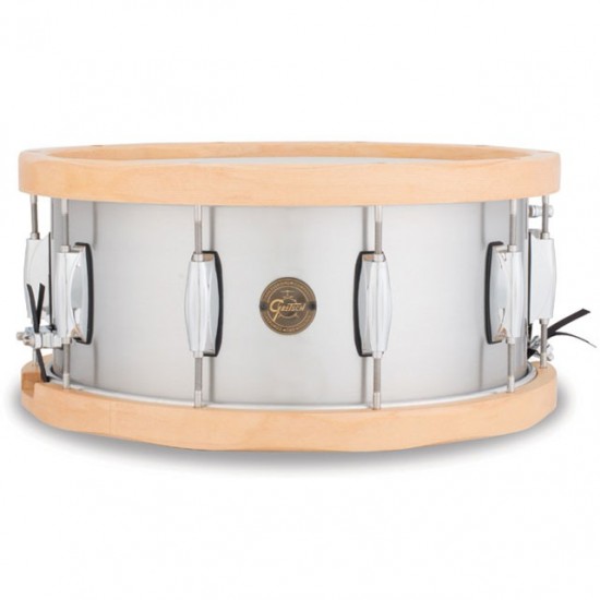 S1-6514A-WH - caisse claire Gold Serie 14" x 6,5", en Aluminium