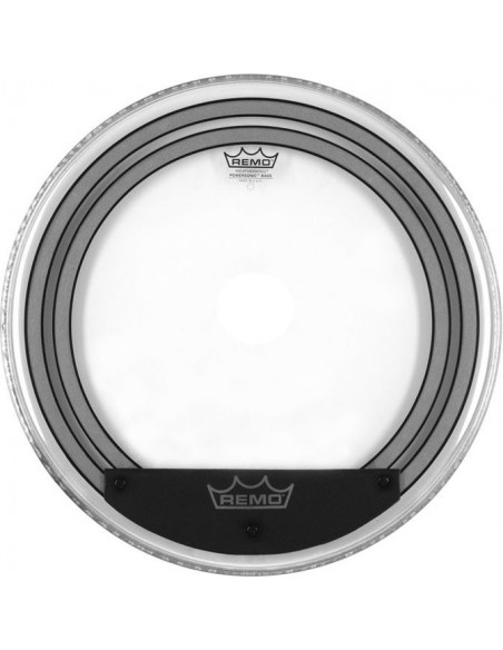 POWERSONIC Transparente 22" 2-plis Grosse-caisse + Système muffles