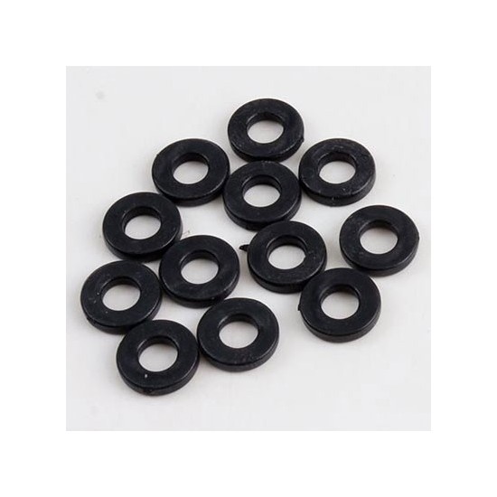 MTRNW12 - Sachet de 12 rondelles en nylon noir pour tirants