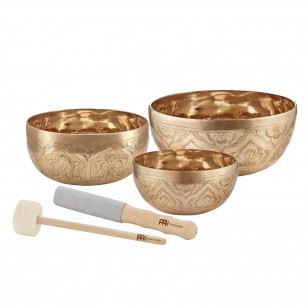 SE-2400 - Set de 3 bols ornementaux SPECIAL ENGRAVED Singing Bowl