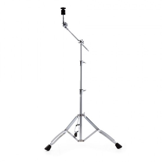 B400 - Stand cymbale perche, 3 parties, perche rentrante, double embase, tilter à frein - CHROME