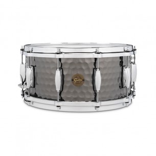 S1-6514-BSH - Caisse claire 14" x 6,5", en Acier noir martelé