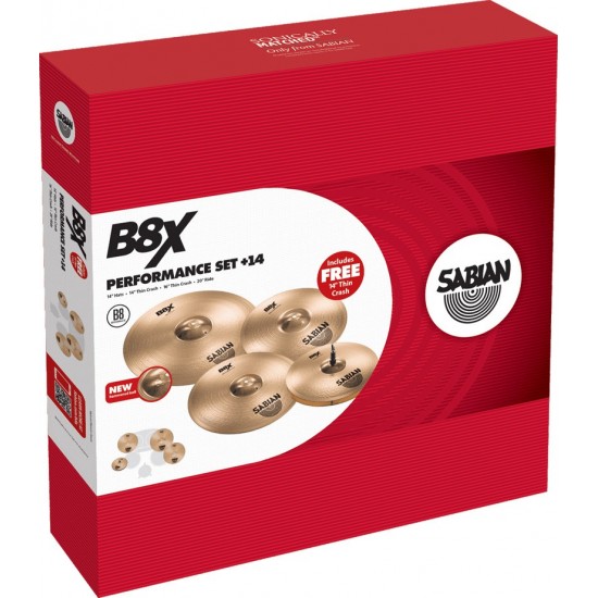 B8X Set harmonique Performance 14"-16"-20" + crash 18" offerte