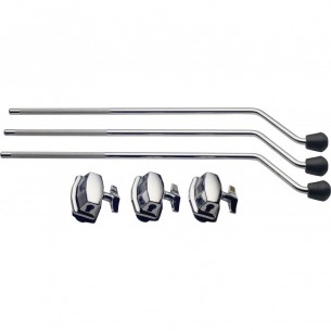 FS3- Lot de 3 jeux complets de pieds de tom basse (tige+coquille)