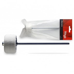 PB-2-HP - Batte pour pédale de grosse caisse en feutre blanc