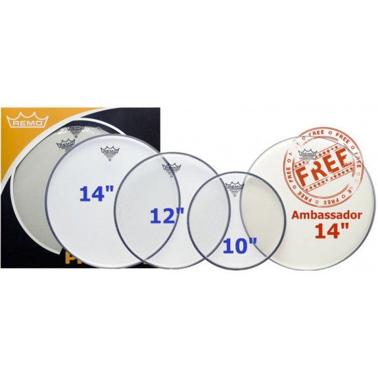 ProPack EMPEROR transparente 10", 12", 14" + Ambassador sablée 14" OFFERTE