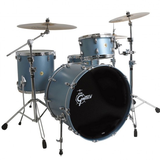 GB-R443-SIBM BROOKLYN 2016 3 fûts 24" 13" 16" Satin Ice Blue Metallic