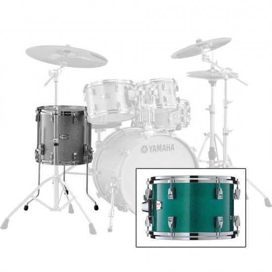 JAMF1615JGS Floor Tom ABSOLUT MAPLE HYBRID 16" X 15 JADE GREEN SPARKLE