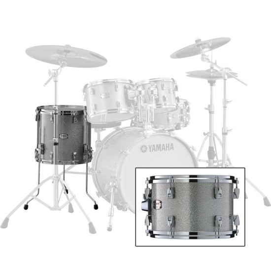 JAMF1615SLS Floor Tom ABSOLUT MAPLE HYBRID 16" X 15 SILVER SPARKLE