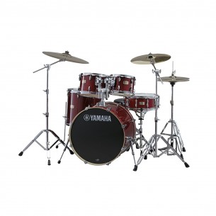 SBP0F5CR6W - Kit 5 fûts Stage Custom Birch Fusion 20'' avec pack accessoires HW680W - Cranberry Red