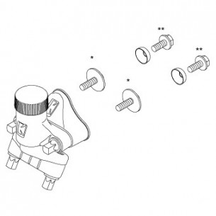 MLS50BBN - butée pour Déclencheur MLS50B - Black chrome