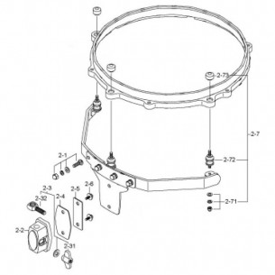 MSM14 - Système Star-Cast pour tom 14" (Superstar)
