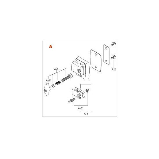 MTB30BN - Coquille de bras de pied de tom basse - Black nickel