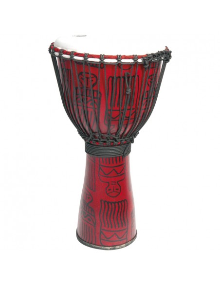 Djembé Fibre 14" Rouge Sarong