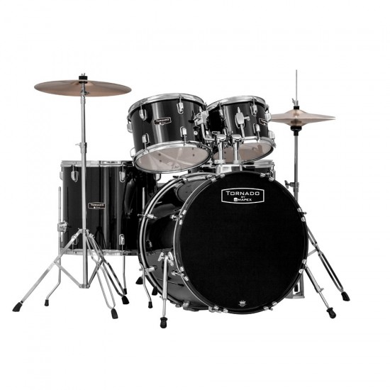 TORNADO Jazz/Junior 18''-  5 fûts -  NOIR - kit complet