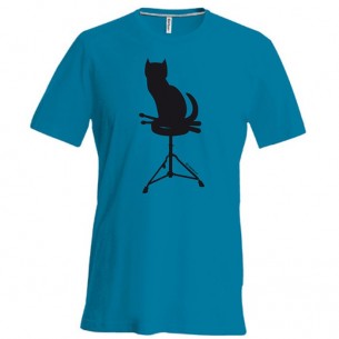 Tee-Shirt bleu CHAT - taille XL