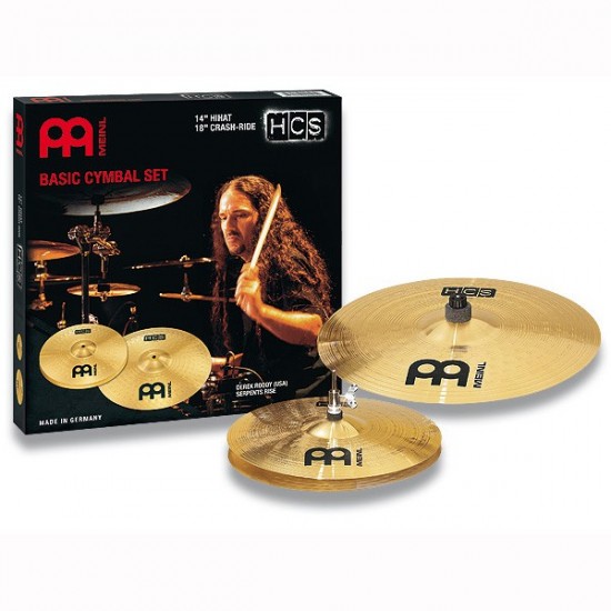 HCS Set 2 cymbales (hi-hat 14", crash/ride 18")