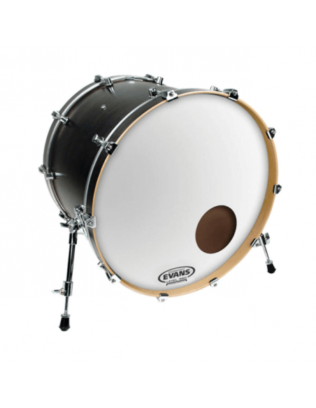 EQ3 18" Résonance Smooth White (percée 5") Grosse-caisse