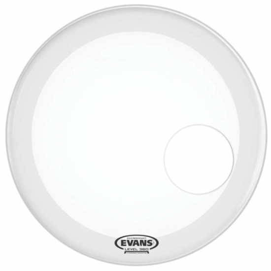 EQ3 18" Résonance Smooth White (percée 5") Grosse-caisse