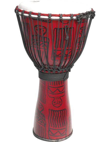 Djembé Fibre 9,5" Rouge Sarong