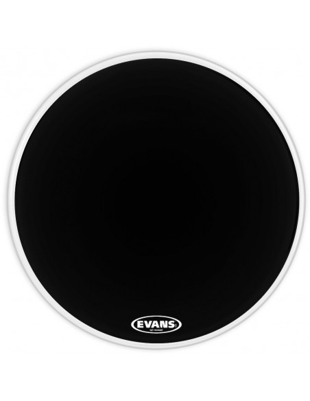 BD22RA Peau de résonance de grosse caisse noire EQ1 22"