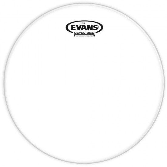 TT08G12 Peau de frappe pour tom G12 transparente 08"
