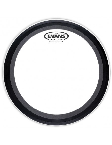 TT16EMAD Peau de tom EMAD transparente avec cercle 16"