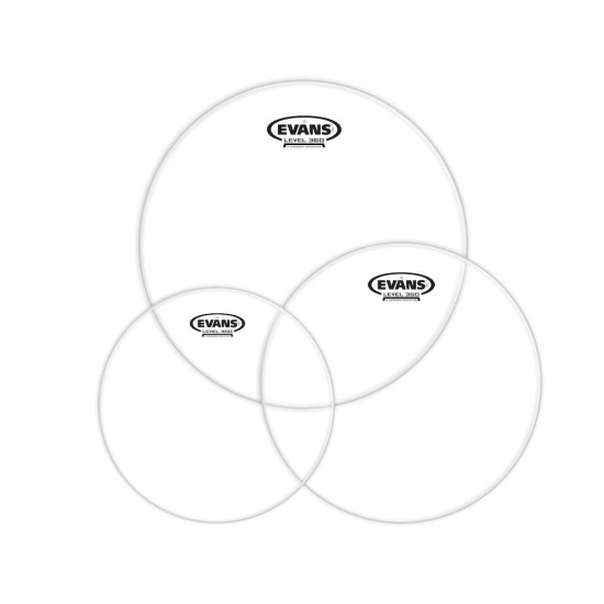 ETP-G1CLR-F Packs de peaux de toms G1 transparentes Fusion (10" 12" et 14")