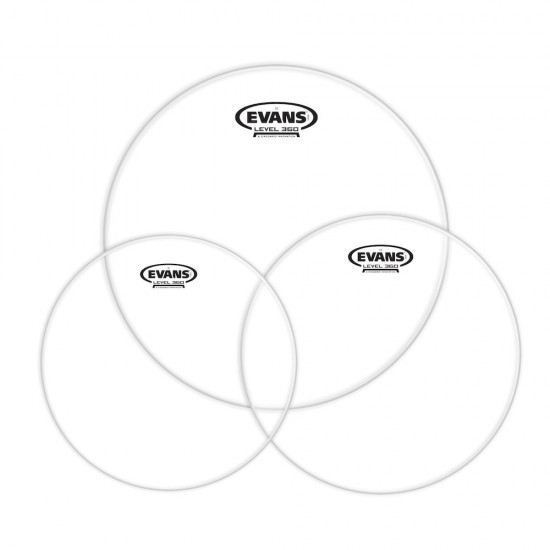 ETP-G1CLR-S Packs de peaux de toms G1 transparentes Standard (12" 13" et 16")