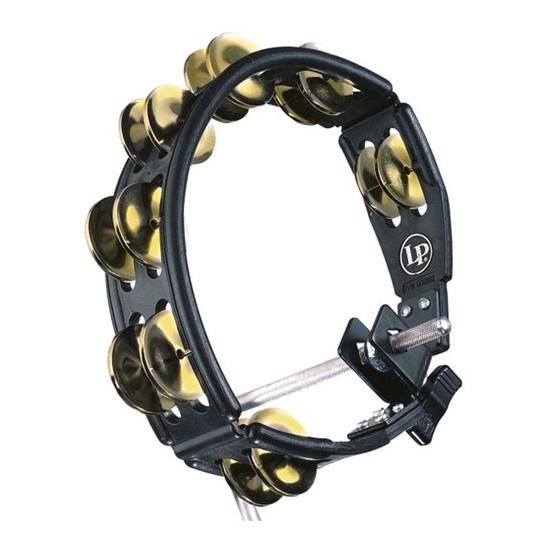 LP179 - Tambourin Cyclop noir, clochettes cuivre martelé