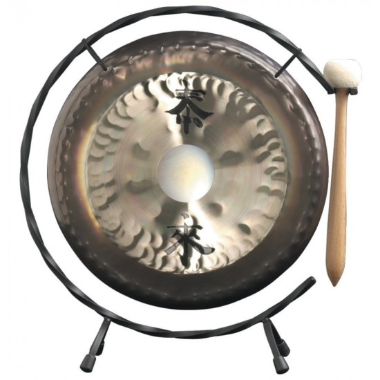 Deco Gong Set 10" - avec Gong, support et batte
