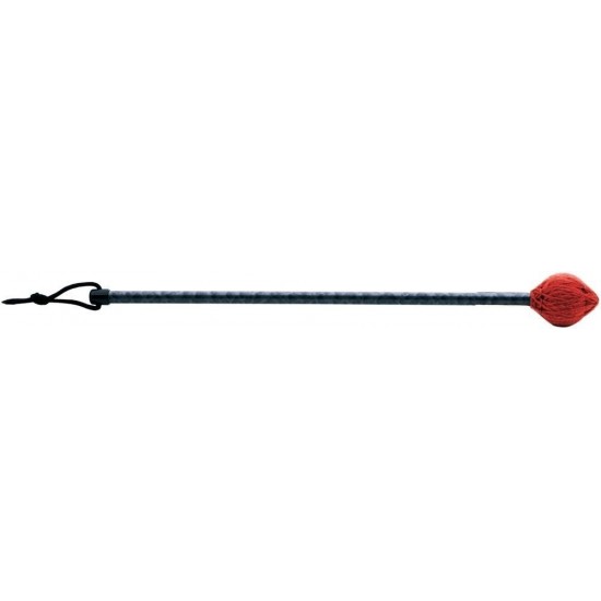Batte de Gong M10 Boule en caoutchouc (28 mm) et revêtement en nylon (rouge-brun) pour Accent Gong 13"