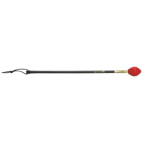 Batte Percussion M13 Boule en caoutchouc (25 mm) et revêtement en nylon (rouge) pour cymbales