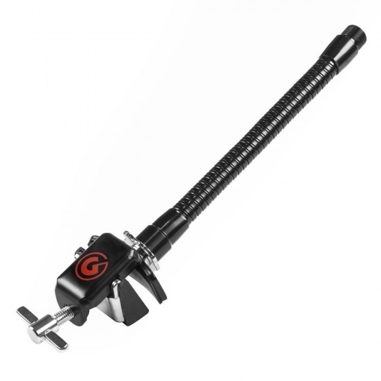 SC-BDHMM support de micro - col de cygne 8" (20,3 cm) - attache clamp 'Deluxe' avec protection caoutchouc