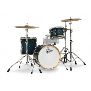 Kit 3 fûts Renown Maple SATIN ANTIQUE BLUE BURST 12" x 8" TT, 14" x 14" FT, 18" x 14" BD