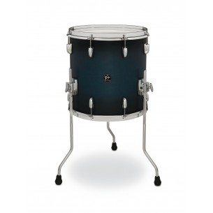 Floor Tom Renown Maple SATIN ANTIQUE BLUE BURST 14" x 14"
