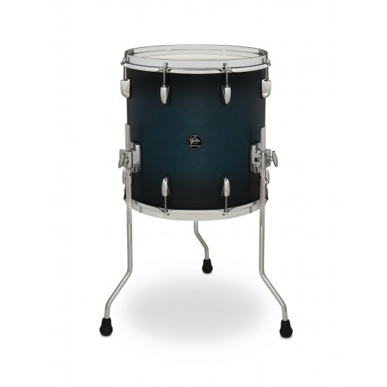 Floor Tom Renown Maple SATIN ANTIQUE BLUE BURST 14" x 14"