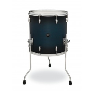 Floor Tom Renown Maple SATIN ANTIQUE BLUE BURST 16" x 16"