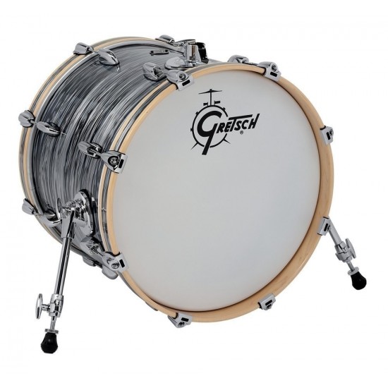 Grosse caisse Renown Maple SILVER OYSTER PEARL 18" x 14"
