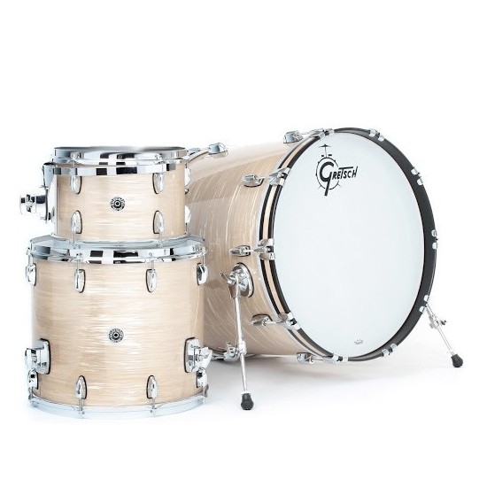GB-E403 Kit 3 fûts USA Brooklyn CREAM OYSTER 12" x 8" TT / 14" x 14" FT / 20" x 14" BD