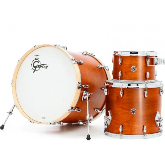 GB-E403 Kit 3 fûts USA Brooklyn SATIN BURNT ORANGE 12" x 8" TT / 14" x 14" FT / 20" x 14" BD
